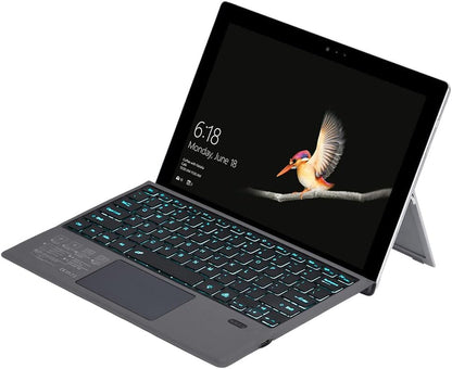 Kabellose Bluetooth-Tastatur mit Hintergrundbeleuchtung und Touchpad für Surface Pro – Nexora