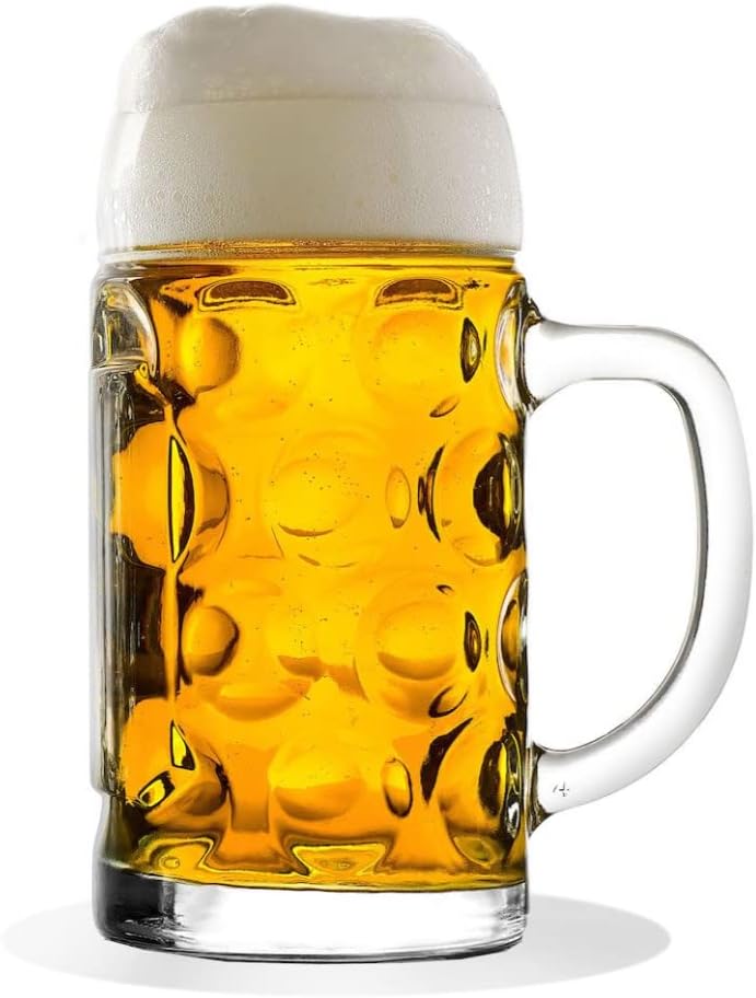 Bierkrug Glas (2er-Set/6er-Set, 0,5 L) – WiesnKrug Oktoberfest 2026