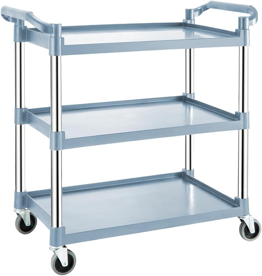 3-Tier-Rollservicewagen mit verriegelbaren Rädern – ServePro