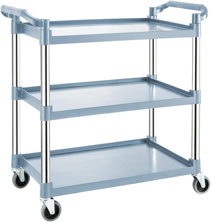 3-Tier-Rollservicewagen mit verriegelbaren Rädern – ServePro