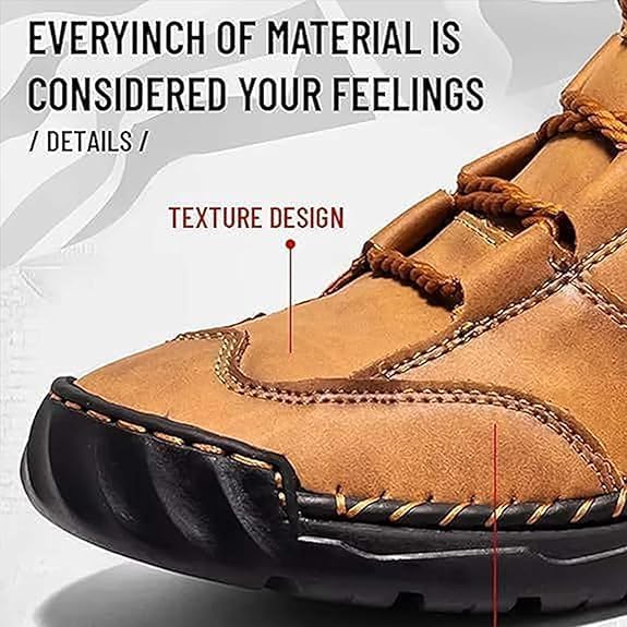 Handgefertigte wasserdichte orthopädische Stiefel für Männer – Fußgewölbestütze und rutschfeste Sohlen – Renvar
