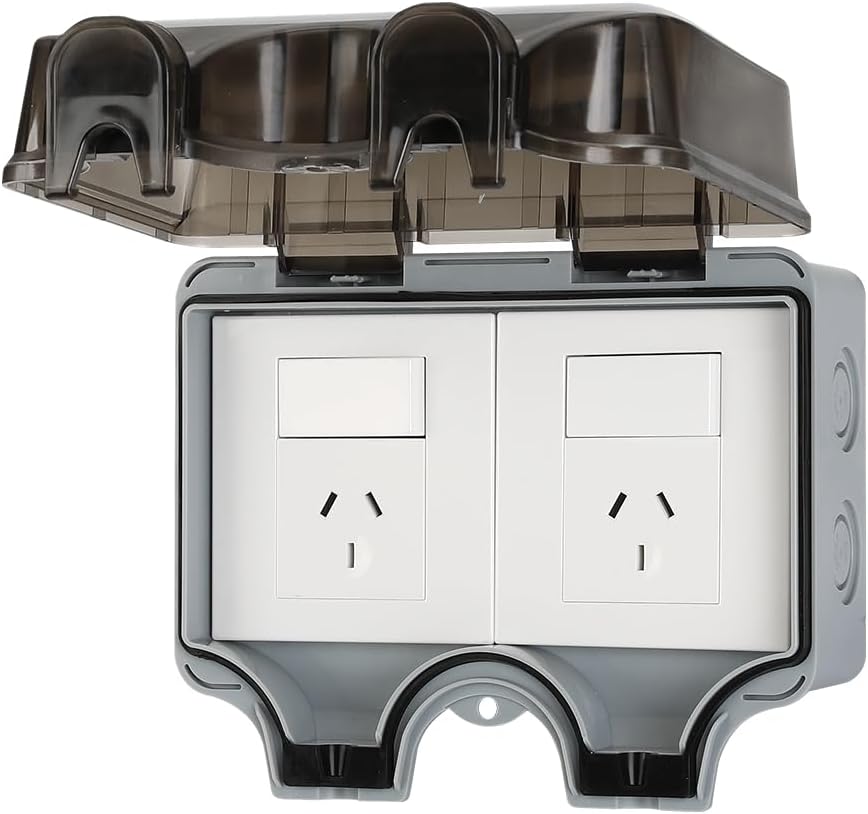 IP66 Außen wasserdichter Wandstecker mit abschliessbarem Deckel – PowerGuard