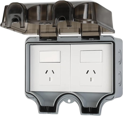IP66 Außen wasserdichter Wandstecker mit abschliessbarem Deckel – PowerGuard