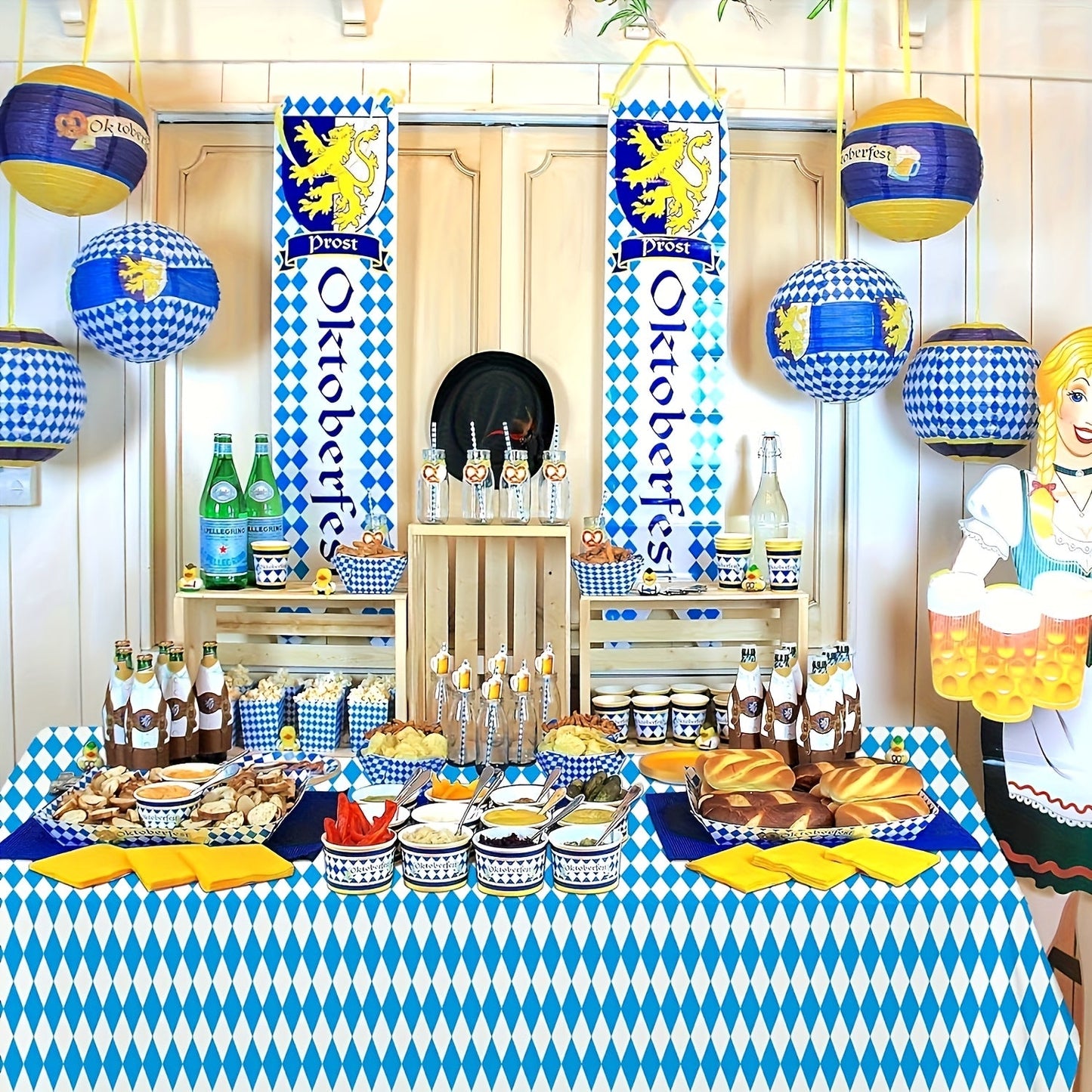 Tischdecken Set (5 Stück, 137×274 cm) – WiesnTafel Oktoberfest 2026