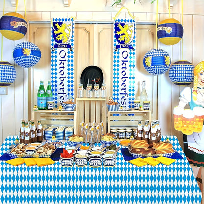 Tischdecken Set (5 Stück, 137×274 cm) – WiesnTafel Oktoberfest 2026