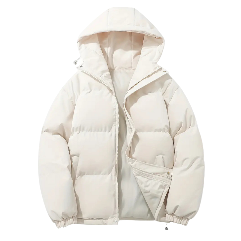 Wattierte Herren Pufferjacke mit Kapuze – Elias