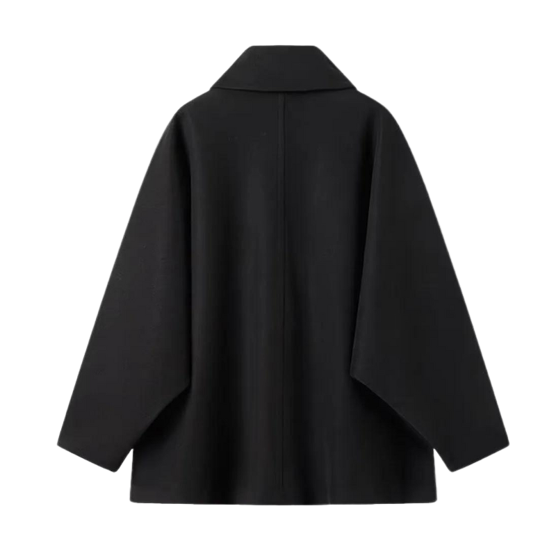 Damen Übergangsjacke im Oversized Look mit Knopfverschluss – Selina