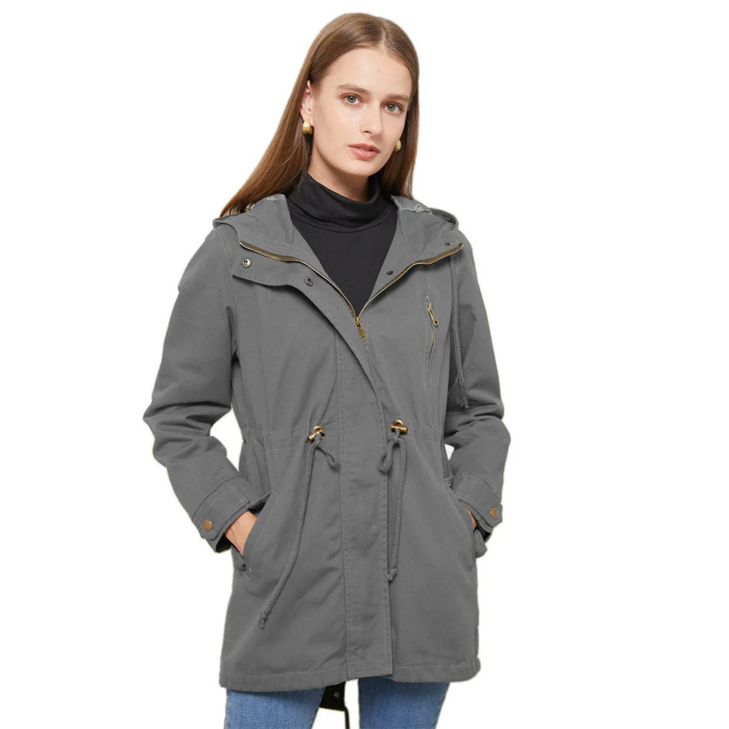 Leichte & Stylische Damen Herbstjacke mit langer Passform – Amira