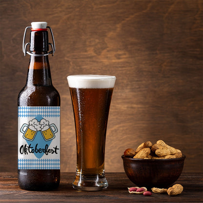 Oktoberfest Flaschenetiketten 3 Sets (je 24 Stück) – BierLabelSet Oktoberfest 2026