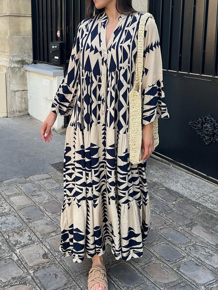 Herbstliches Maxikleid – Emilia