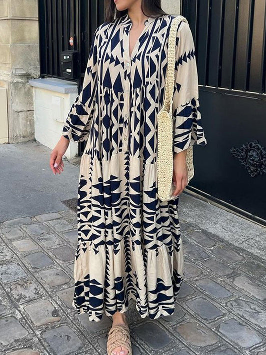 Herbstliches Maxikleid – Emilia