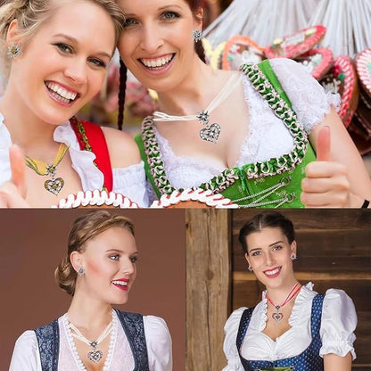 Edelweiß Schmuckset mit Herzanhänger – HerzGlanz Oktoberfest 2026