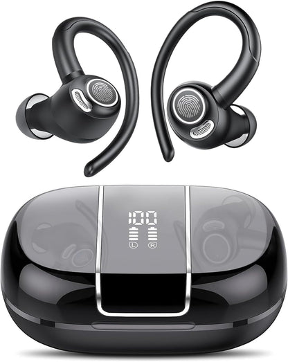 Drahtlose Bluetooth 5.3 Sport-Ohrhörer mit Geräuschreduzierung und 48 Stunden Wiedergabe – Zeyora