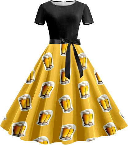 Bierkrug-Kleid mit Taillenband – Lena Oktoberfest 2026