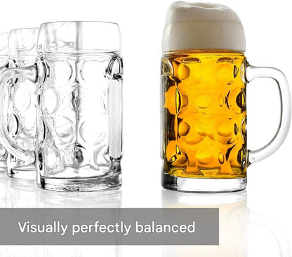 Bierkrug Glas (2er-Set/6er-Set, 0,5 L) – WiesnKrug Oktoberfest 2026