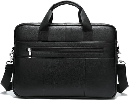 Premium Rindsleder 15” Business-Aktentas mit Organizer-Fächern