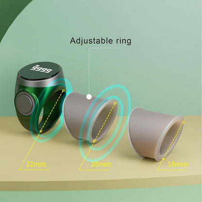 4-stellig aufladbarer digitaler Fingerzähler-Ring (1+1 GRATIS) – Calmero