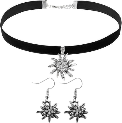 Damen Edelweiß Schmuckset – AlpenLiebe Oktoberfest 2026