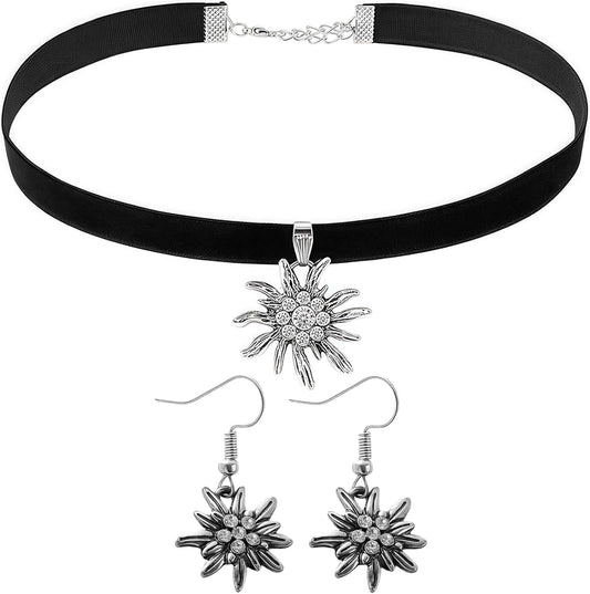 Damen Edelweiß Schmuckset – AlpenLiebe Oktoberfest 2026
