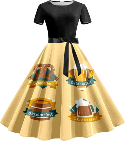 Bierkrug-Kleid mit Taillenband – Lena Oktoberfest 2026