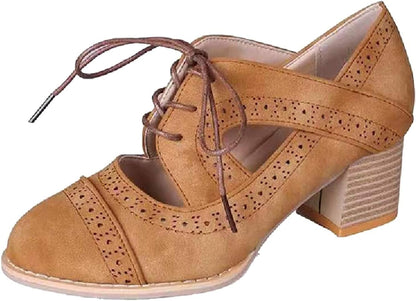 Wildlederoptik Dirndl-Schnürpumps – Katharina Oktoberfest 2026