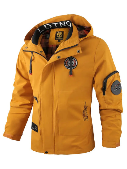 Leichte Herren Outdoorjacke wind- & wasserdicht mit Kapuze – Torben