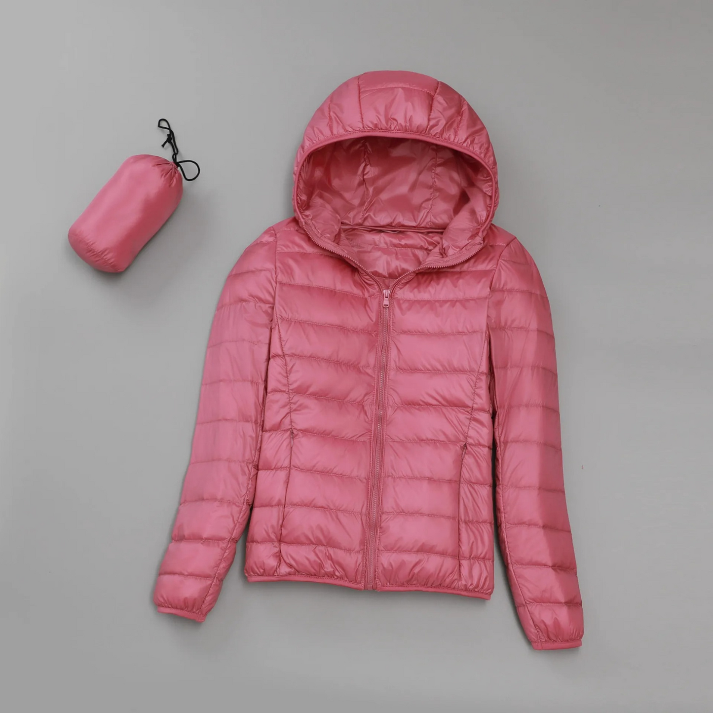 Ultraleichte Damen Steppjacke mit Kapuze – Elara