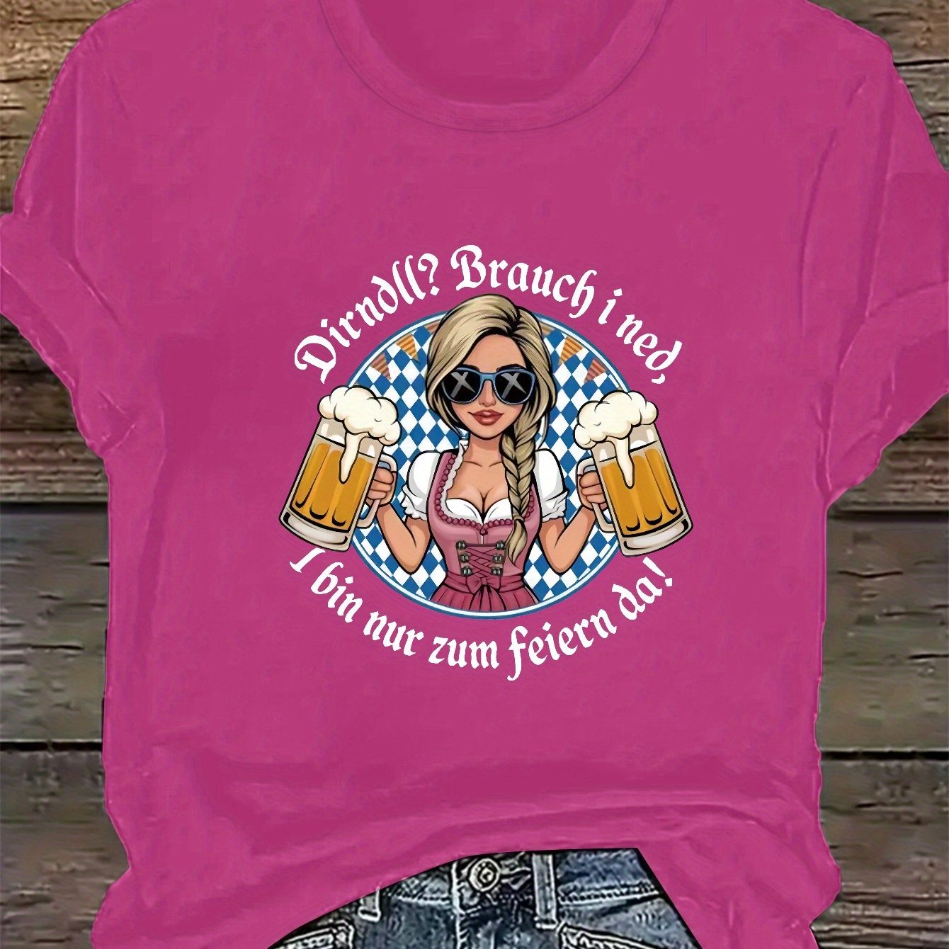 Damen Plus Size Kurzarm T-Shirt – Liesl Oktoberfest 2026