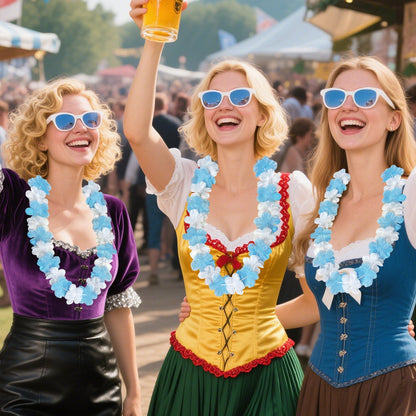 24 Stück Oktoberfest Deko-Ketten – BavariaBlüten Oktoberfest 2026