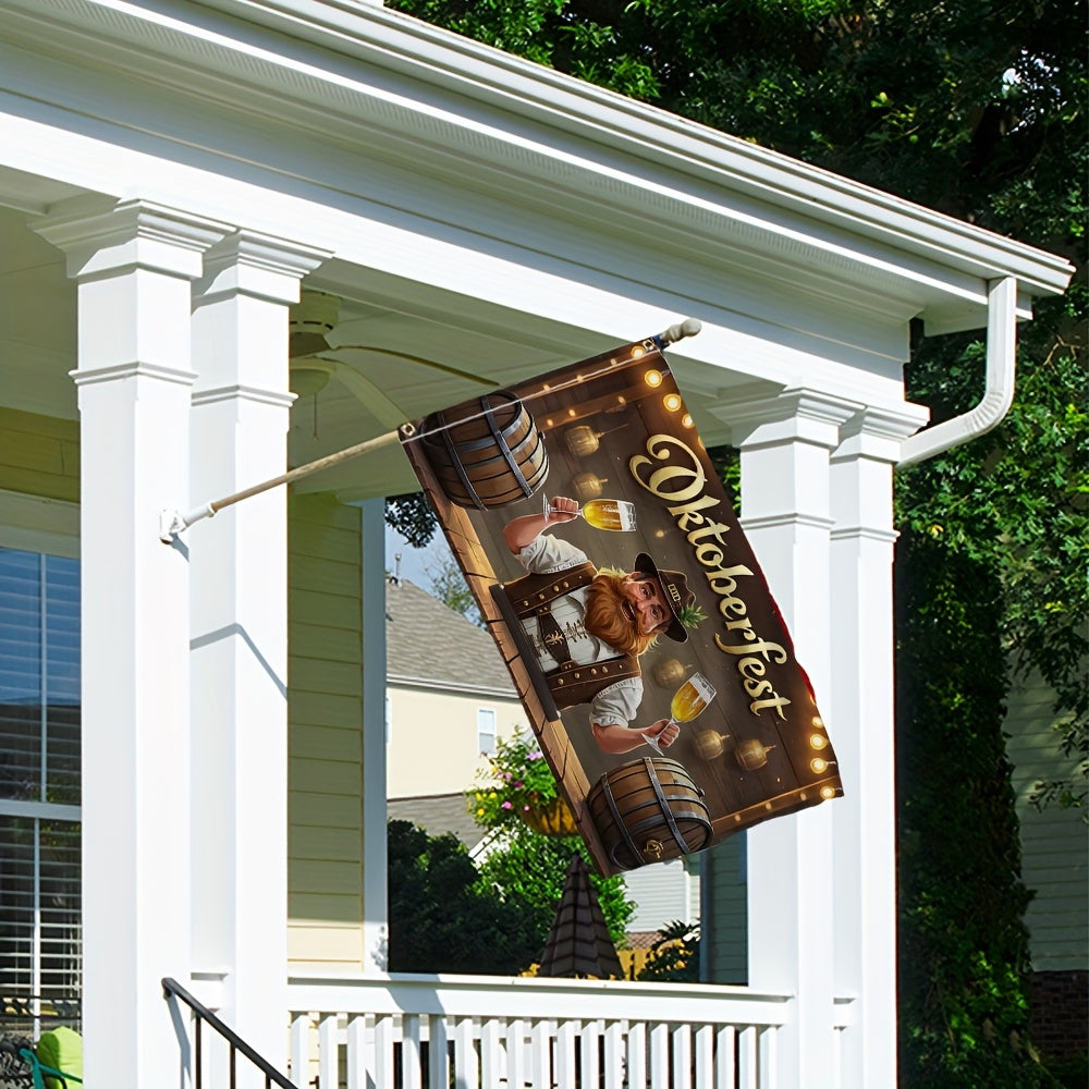 Oktoberfest Gartenflagge – BierFest Mann Oktoberfest 2026