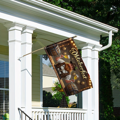 Oktoberfest Gartenflagge – BierFest Mann Oktoberfest 2026