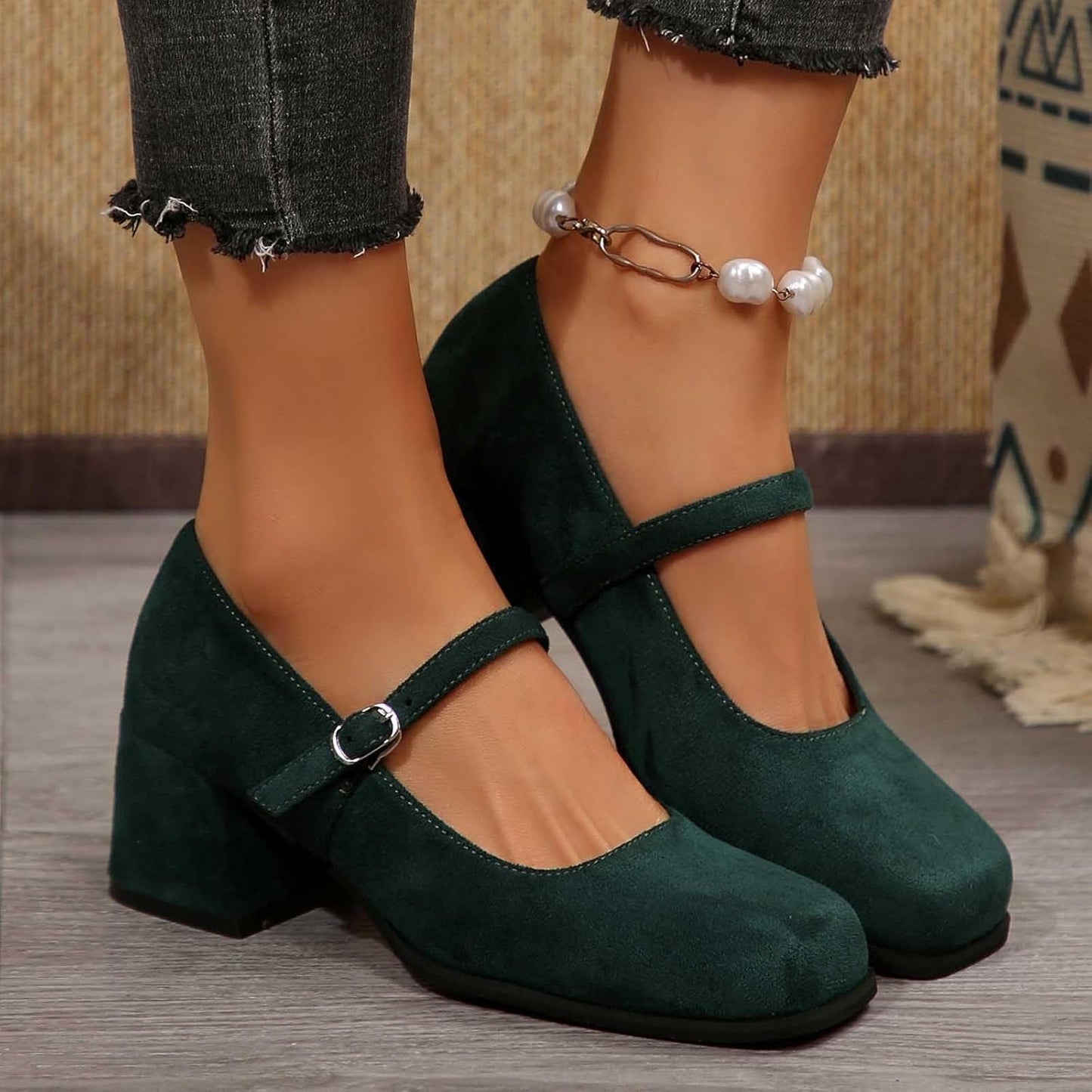 Wildleder Pumps mit Schnalle – Lena Oktoberfest 2026