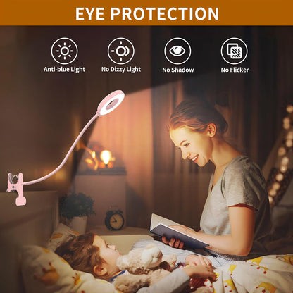3 Farbmodi LED Schreibtischklemmlampe mit flexiblem Schwanenhals – Selvara (1+1 KOSTENLOS)