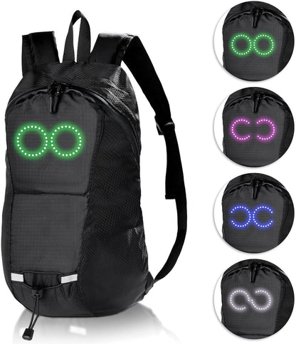 LED-Reise-Rucksack – Wasserdichter leuchtender Rucksack mit audio-responsivem Glühen – Nexora