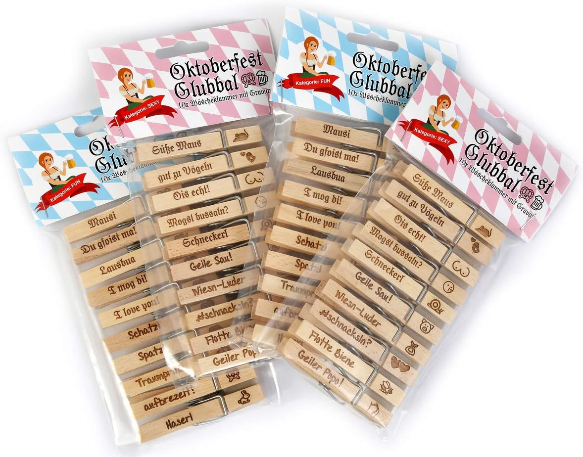 Oktoberfest Glubbal (4er-Set, je 10 Stück) – GaudiGlubbal Oktoberfest 2026