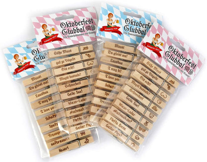 Oktoberfest Glubbal (4er-Set, je 10 Stück) – GaudiGlubbal Oktoberfest 2026