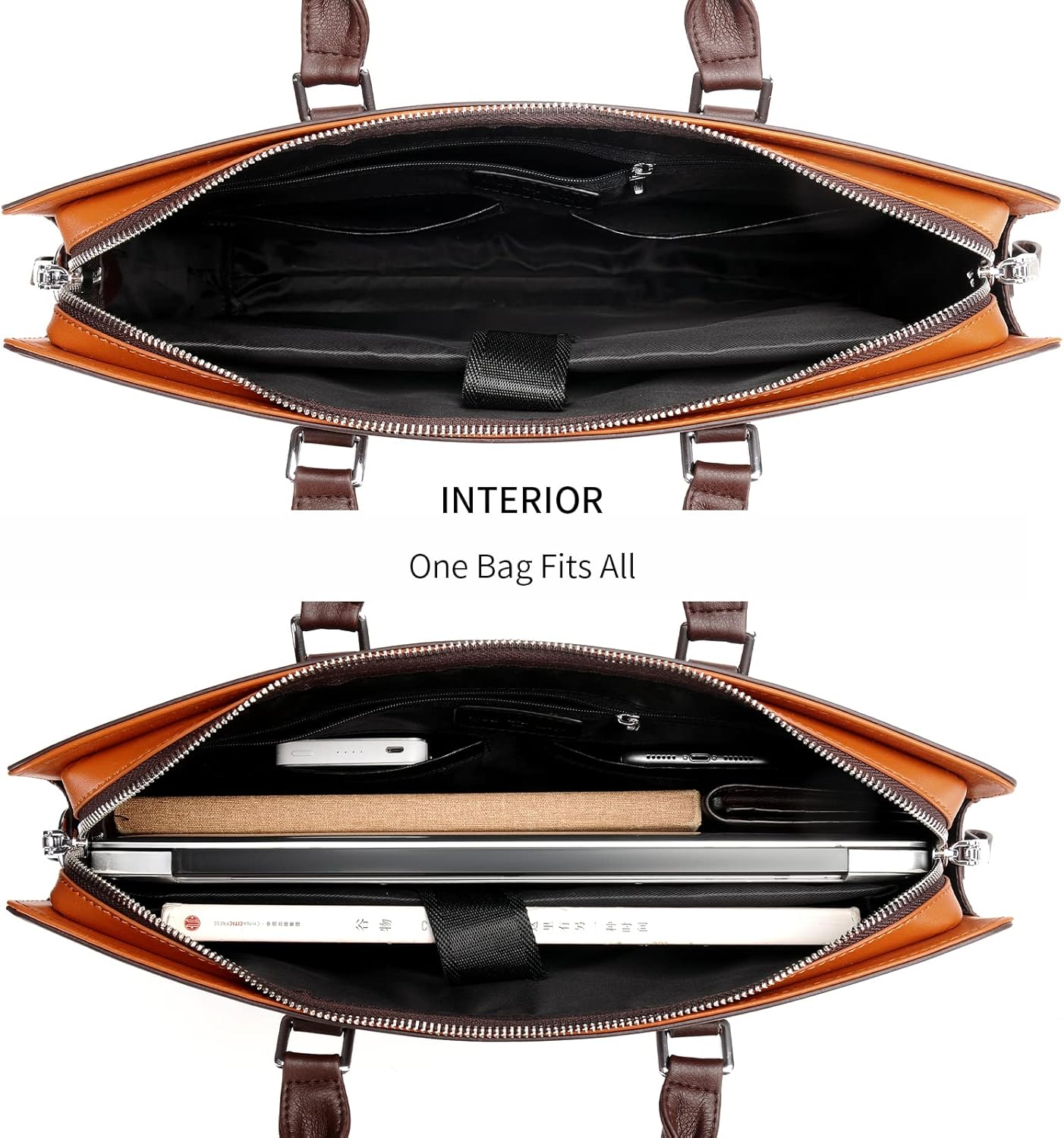 Echte Leder Multi-Fach Geschäfts-Laptoptasche für Profis