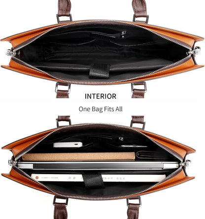 Echte Leder Multi-Fach Geschäfts-Laptoptasche für Profis