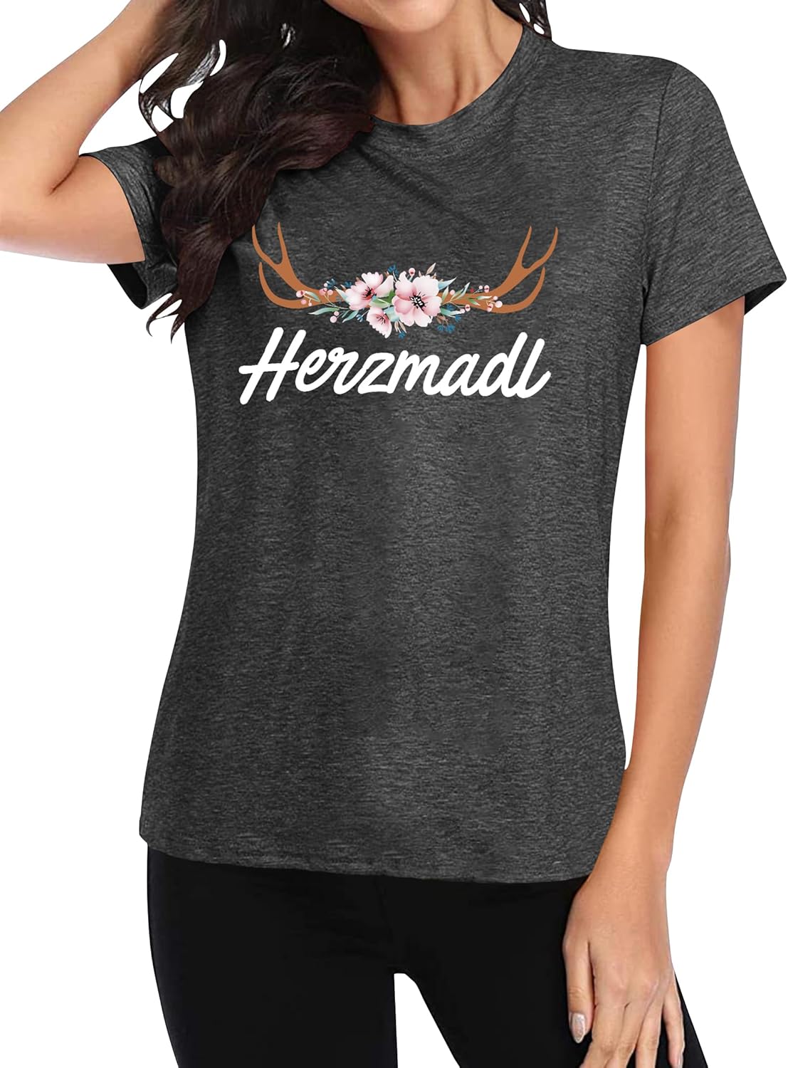 Damen Kurzarm Herzmadl T-Shirt – Lena Oktoberfest 2026