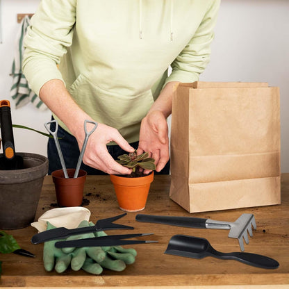 12-in-1 Sukkulententools Set mit Aufbewahrungstasche für die Innenraumbegrünung