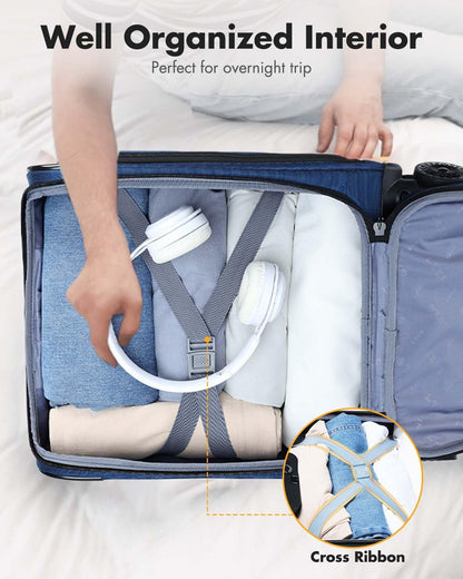 Fluggesellschaft-zugelassenes Unter-Sitz-Handgepäck mit Spinner-Rädern und Laptopfach