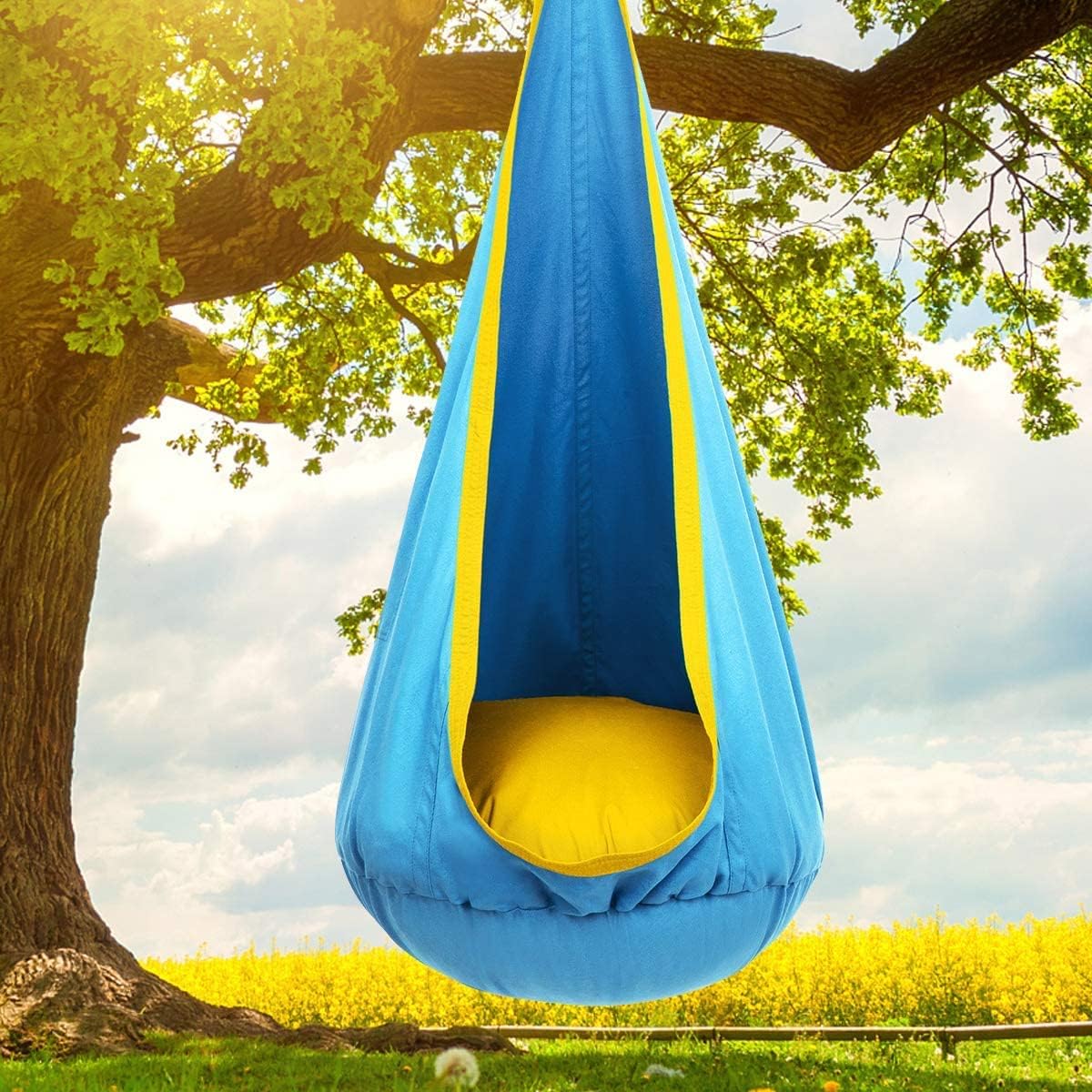 Schwebesitz-Hängesack für Kinder ab 6 Jahren – Outdoor & Indoor geeignet