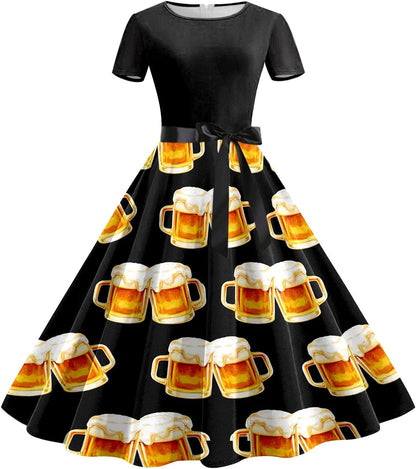 Bierkrug-Kleid mit Taillenband – Lena Oktoberfest 2026