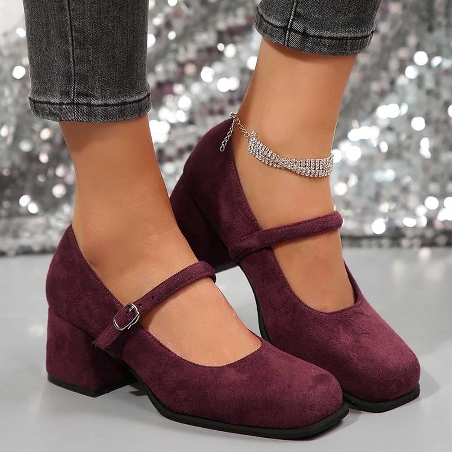 Wildleder Pumps mit Schnalle – Lena Oktoberfest 2026
