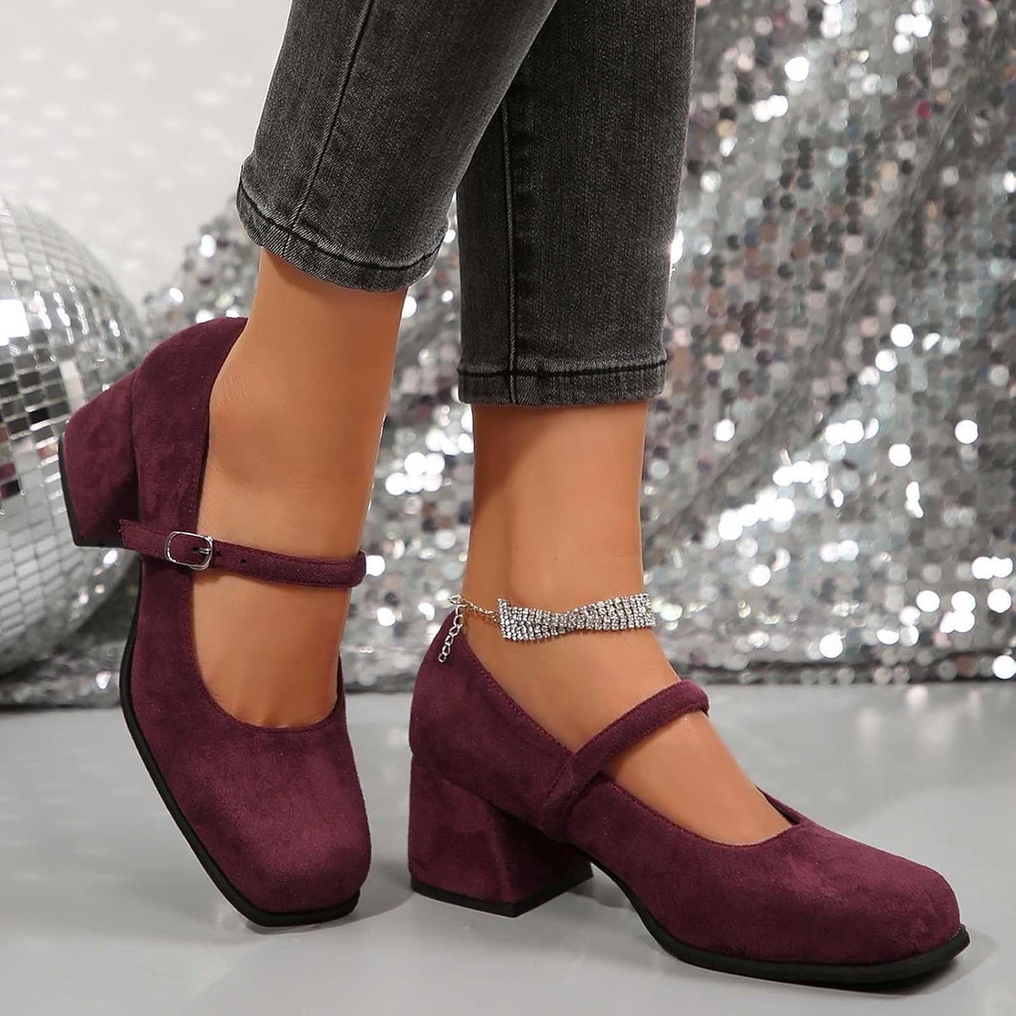 Wildleder Pumps mit Schnalle – Lena Oktoberfest 2026