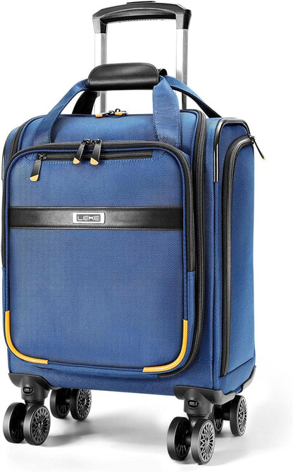 Fluggesellschaft-zugelassenes Unter-Sitz-Handgepäck mit Spinner-Rädern und Laptopfach