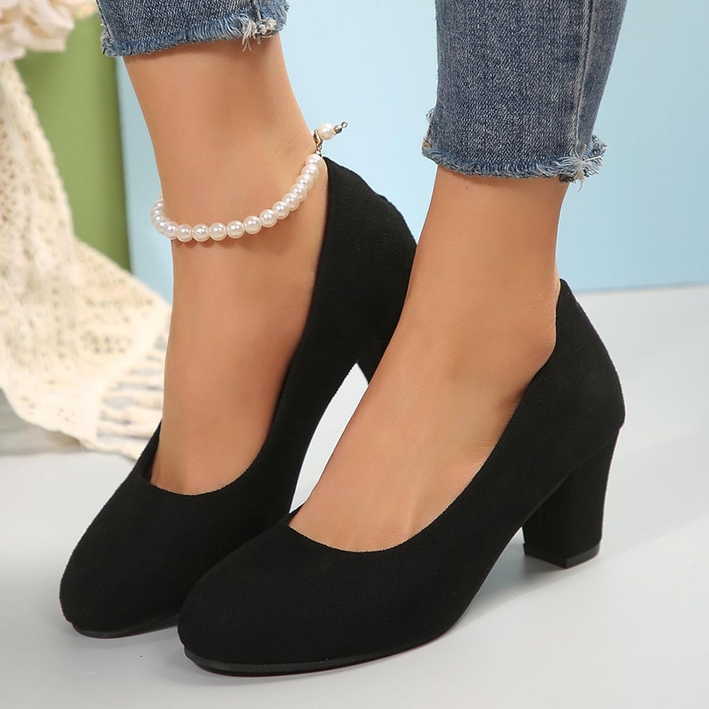 Samt Pumps mit Leopardenmuster – Clara Oktoberfest 2026