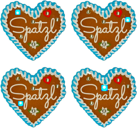 LED Lebkuchenherz Pins (4er-Set) – HerzGaudi Oktoberfest 2026