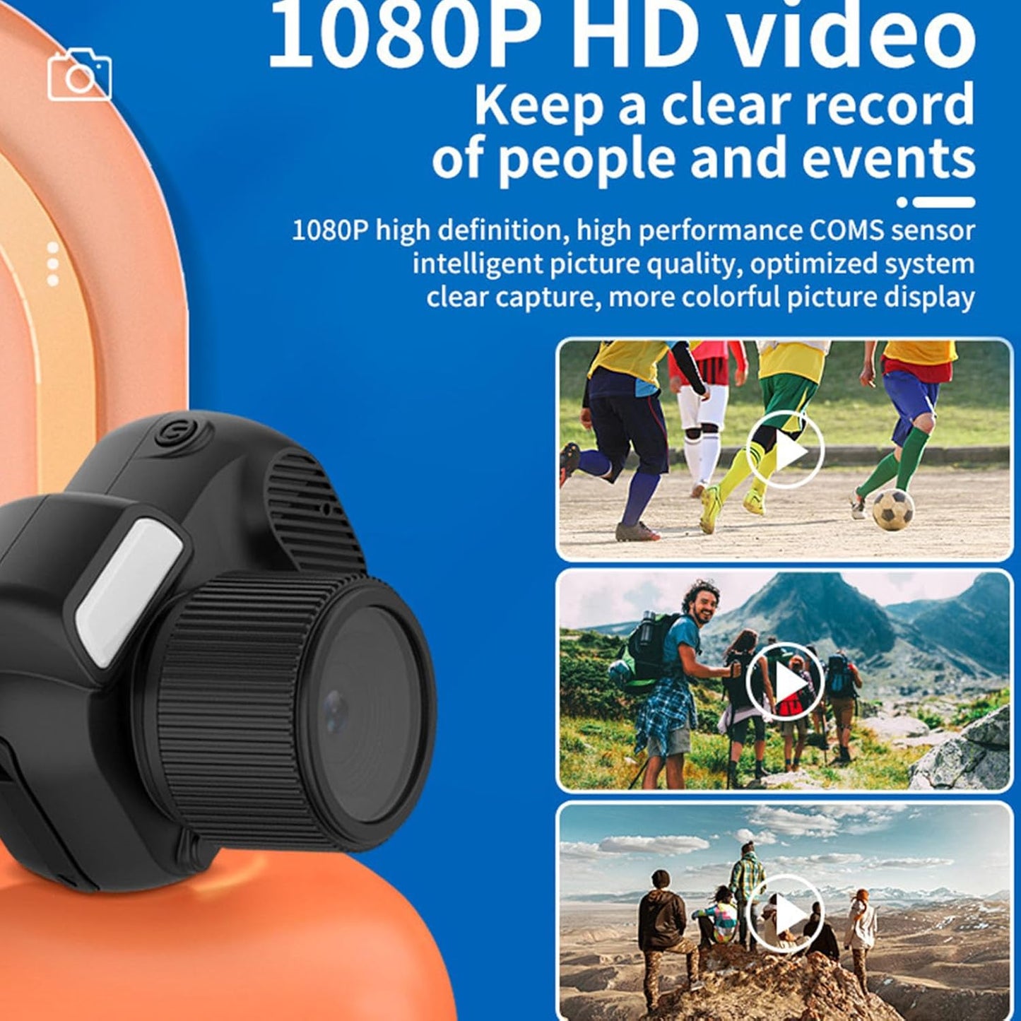 Mini Digitalkamera 1080P Farbbildschirm und 100 Minuten Akku – Lurevo (1+1 GRATIS)