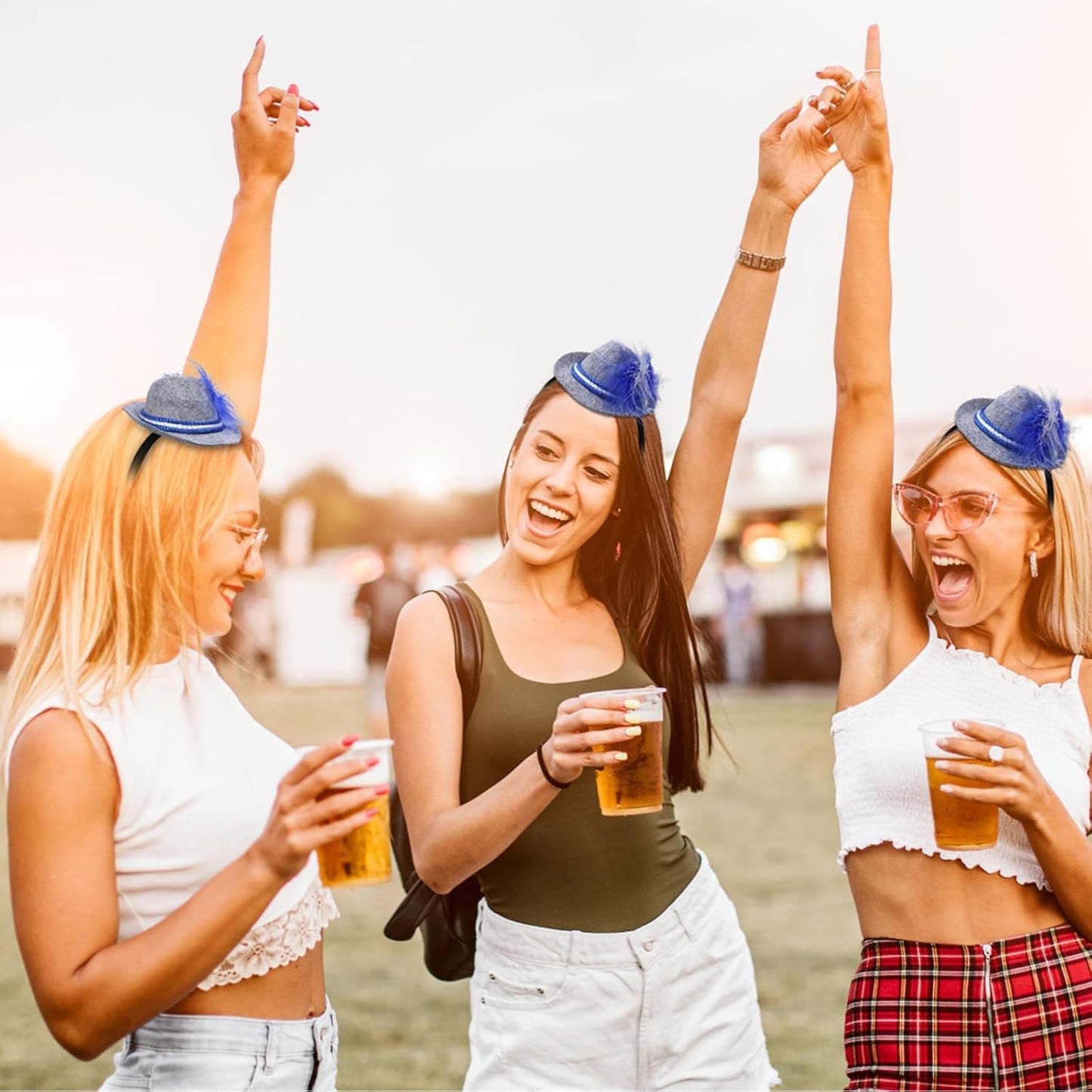 Mini-Trachtenhüte im 3er-Set – WiesnCharme Oktoberfest 2026
